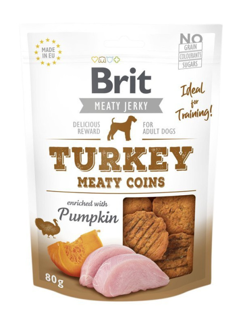 Brit Jerky Turkey Meaty Coins - Indyk - przysmak dla psa - 200 g Brit Jerky Turkey Meaty Coins - Indyk - przysmak dla psa - 200 g