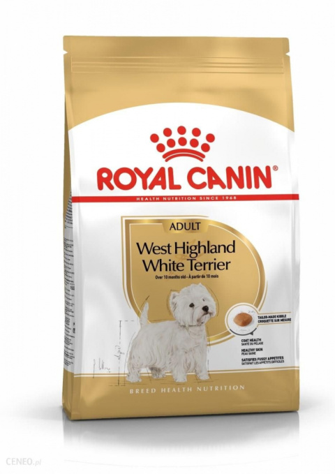 ROYAL CANIN BHN West Highland White Terrier Adult - sucha karma dla psa dorosłego - 3kg ROYAL CANIN BHN West Highland White Terrier Adult - sucha karma dla psa dorosłego - 3kg