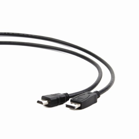 Kabel GEMBIRD CC-DP-HDMI-6 (DisplayPort M - HDMI M; 1,8m; kolor czarny) Kabel GEMBIRD CC-DP-HDMI-6 (DisplayPort M - HDMI M; 1,8m; kolor czarny)