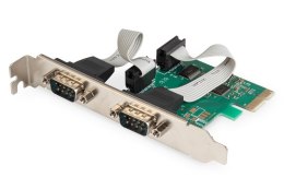 Karta rozszerzeń (Kontroler) RS232 PCI Express, 2xDB9, Low Profile, Chipset: ASIX99100
