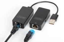 Przedłużacz/Extender USB 2.0 HighSpeed po skrętce Cat.5e/6 UTP, do 50m