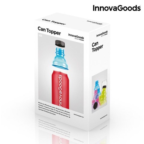 Nakładki na Puszki Edasy InnovaGoods 10 Sztuk Nakładki na Puszki Edasy InnovaGoods 10 Sztuk
