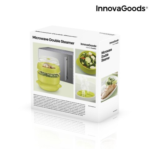 Podwójny Parowar do Mikrofalówki Codowave InnovaGoods Podwójny Parowar do Mikrofalówki Codowave InnovaGoods