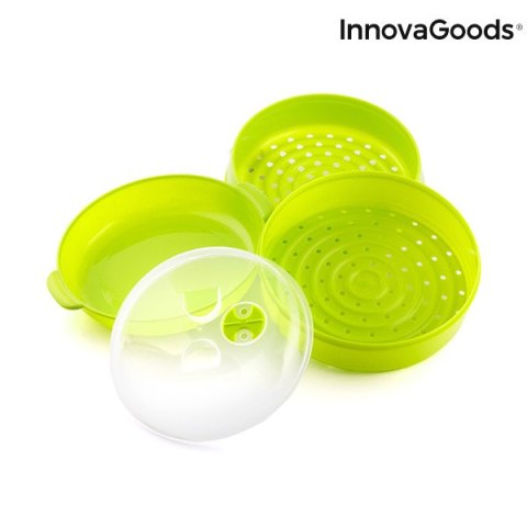 Podwójny Parowar do Mikrofalówki Codowave InnovaGoods Podwójny Parowar do Mikrofalówki Codowave InnovaGoods