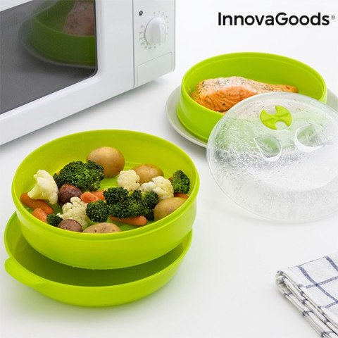 Podwójny Parowar do Mikrofalówki Codowave InnovaGoods Podwójny Parowar do Mikrofalówki Codowave InnovaGoods