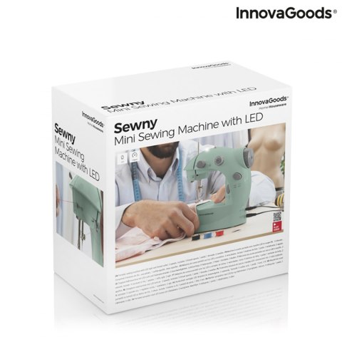 Przenośna Mini Maszyna do Szycia z LED, Obcinaczem Nici i Akcesoriami Sewny InnovaGoods Przenośna Mini Maszyna do Szycia z LED, Obcinaczem Nici i Akcesoriami Sewny InnovaGoods