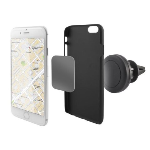 Magnetyczny uchwyt na telefon komórkowy do samochodu KSIX 360º Czarny Magnetyczny uchwyt na telefon komórkowy do samochodu KSIX 360º Czarny