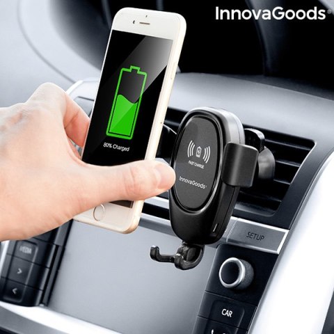 Uchwyt Samochodowy na Telefon z Ładowarką Bezprzewodową Wolder InnovaGoods Uchwyt Samochodowy na Telefon z Ładowarką Bezprzewodową Wolder InnovaGoods