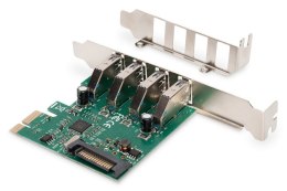 Karta rozszerzeń/Kontroler USB 3.0 PCI Express, 4xUSB 3.0, Chipset: VL805
