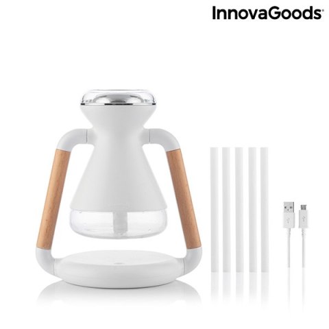 Nawilżacz Powietrza Dyfuzor Zapachów i Ładowarka Bezprzewodowa 3 w 1 Misvolt InnovaGoods Nawilżacz Powietrza Dyfuzor Zapachów i Ładowarka Bezprzewodowa 3 w 1 Misvolt InnovaGoods