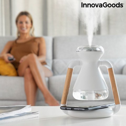 Nawilżacz Powietrza Dyfuzor Zapachów i Ładowarka Bezprzewodowa 3 w 1 Misvolt InnovaGoods Nawilżacz Powietrza Dyfuzor Zapachów i Ładowarka Bezprzewodowa 3 w 1 Misvolt InnovaGoods