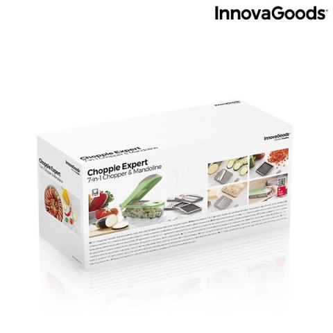 Krajalnica do Warzyw, Szatkownica i Tarka z Przepisami i Akcesoriami 7 w 1 Choppie Expert InnovaGoods Krajalnica do Warzyw, Szatkownica i Tarka z Przepisami i Akcesoriami 7 w 1 Choppie Expert InnovaGoods