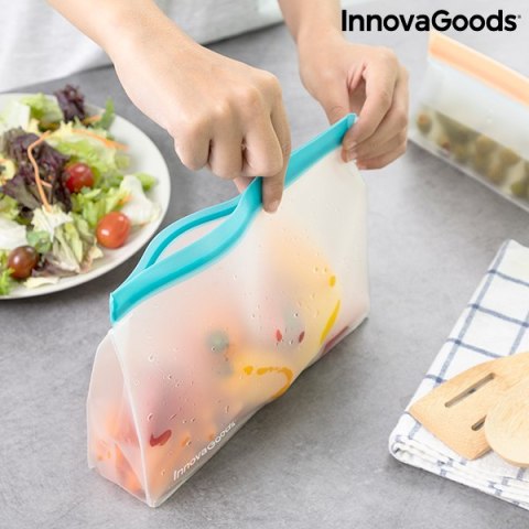 Zestaw Hermetycznych Torebek Wielokrotnego Użytku Zags InnovaGoods 6 Sztuk Zestaw Hermetycznych Torebek Wielokrotnego Użytku Zags InnovaGoods 6 Sztuk