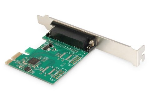Karta rozszerzeń (Kontroler) LPT PCI Express, 1xDB25, Low Profile, Chipset: ASIX99100 Karta rozszerzeń (Kontroler) LPT PCI Express, 1xDB25, Low Profile, Chipset: ASIX99100