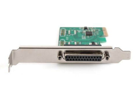 Karta rozszerzeń (Kontroler) LPT PCI Express, 1xDB25, Low Profile, Chipset: ASIX99100 Karta rozszerzeń (Kontroler) LPT PCI Express, 1xDB25, Low Profile, Chipset: ASIX99100