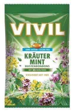 Vivil Krauter Mint Cukierki bez Cukru 110 g