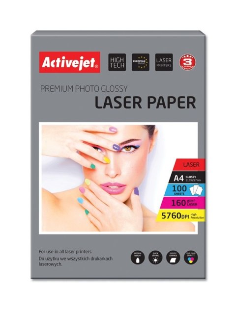 Activejet AP4-160G100L Papier fotograficzny błyszczący (A4; 100 szt.)