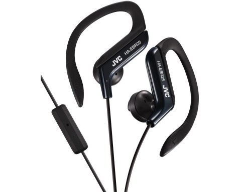 Słuchawki JVC HAE-BR25BE (douszne, sportowe, ze sterowaniem i mikrofonem, black)