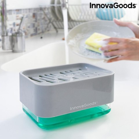 Dozownik do Płynu do naczyń do Zlewozmywaka 2 w 1 Pushoap InnovaGoods Dozownik do Płynu do naczyń do Zlewozmywaka 2 w 1 Pushoap InnovaGoods