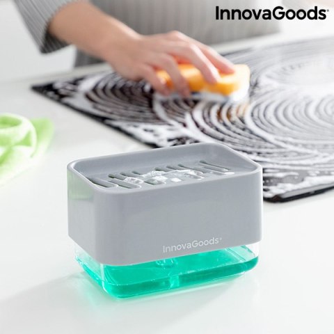 Dozownik do Płynu do naczyń do Zlewozmywaka 2 w 1 Pushoap InnovaGoods Dozownik do Płynu do naczyń do Zlewozmywaka 2 w 1 Pushoap InnovaGoods