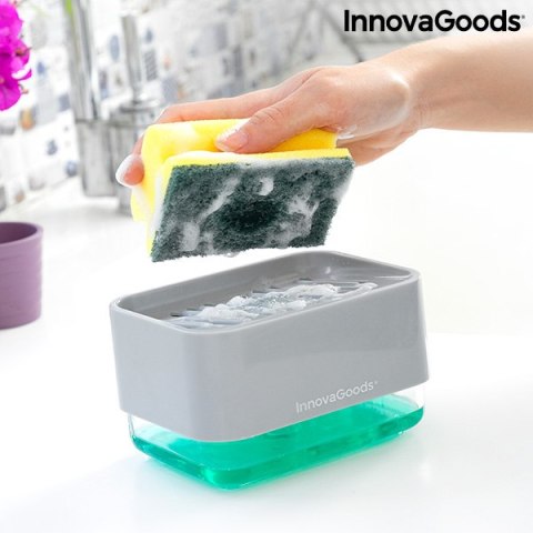 Dozownik do Płynu do naczyń do Zlewozmywaka 2 w 1 Pushoap InnovaGoods Dozownik do Płynu do naczyń do Zlewozmywaka 2 w 1 Pushoap InnovaGoods