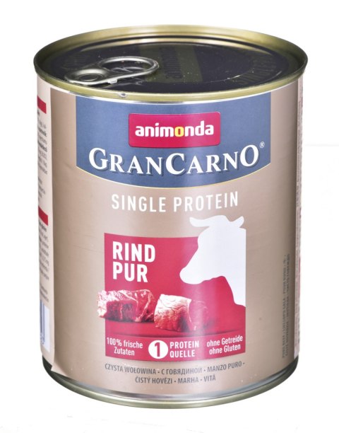 ANIMONDA GranCarno Single Protein wołowina - mokra karma dla psa - 800g