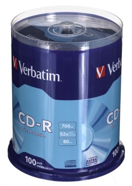 Płyta CD Verbatim 43411 (700MB; 52x; 100szt.; Cake)