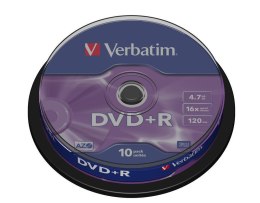 Płyta DVD Verbatim 43498 (4,7GB; 16x; 10szt.; Cake)