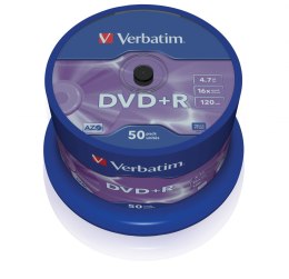 Płyta DVD Verbatim 43550 (4,7GB; 16x; 50szt.; Cake)