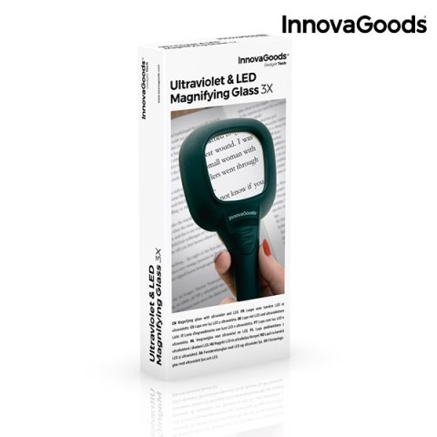 Lupa z Diodami LED i UV Magiolet InnovaGoods Lupa z Diodami LED i UV Magiolet InnovaGoods