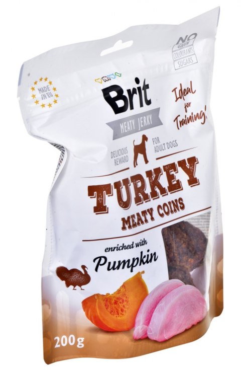 Brit Jerky Turkey Meaty Coins - Indyk - przysmak dla psa - 200 g Brit Jerky Turkey Meaty Coins - Indyk - przysmak dla psa - 200 g
