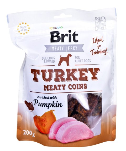 Brit Jerky Turkey Meaty Coins - Indyk - przysmak dla psa - 200 g Brit Jerky Turkey Meaty Coins - Indyk - przysmak dla psa - 200 g