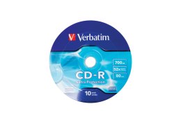 Płyta CD Verbatim 43725 (700MB; 52x; 10szt.; Spindle)