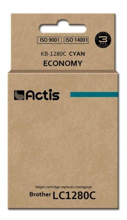 Actis KB-1280C Tusz (zamiennik Brother LC1280C; Standard; 19 ml; niebieski)