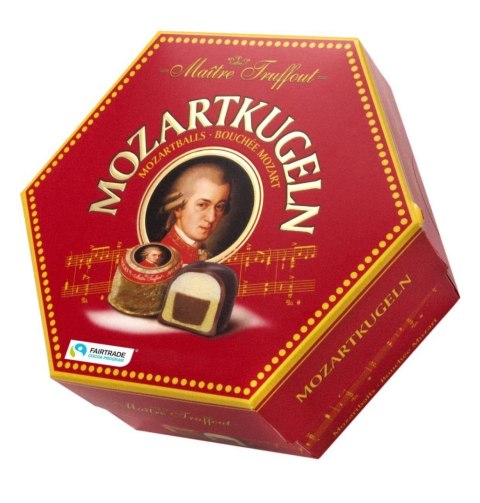 MaitreTruffout Mozartkugeln Luksusowe Pralinki z Marcepanem i Orzechami Laskowymi w Delikatnej Mlecznej Czekoladzie 300 g MaitreTruffout Mozartkugeln Luksusowe Pralinki z Marcepanem i Orzechami Laskowymi w Delikatnej Mlecznej Czekoladzie 300 g