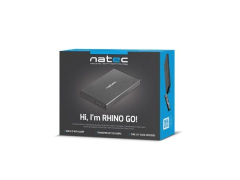 Obudowa NATEC Rhino GO NKZ-0941 (2.5"; USB 3.0; Aluminium; kolor czarny) Obudowa NATEC Rhino GO NKZ-0941 (2.5"; USB 3.0; Aluminium; kolor czarny)