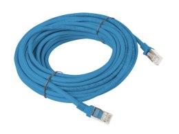 Patchcord UTP Lanberg PCU5-10CC-1000-B (RJ45 - RJ45 ; 10m; UTP; kat. 5e; kolor niebieski)