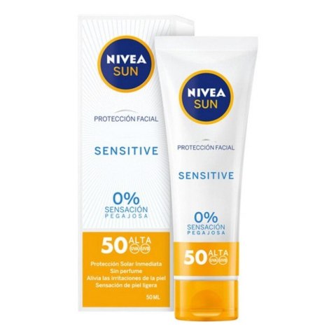 Krem Przeciwsłoneczny do Twarzy Sensitive Nivea (50 ml) (Unisex) (50 ml) Krem Przeciwsłoneczny do Twarzy Sensitive Nivea (50 ml) (Unisex) (50 ml)