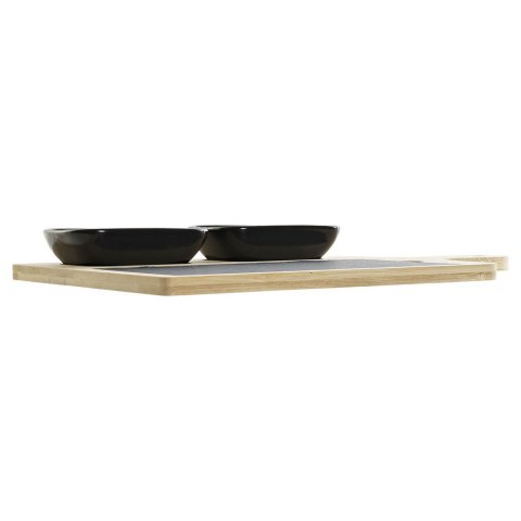Zestaw do przystawek DKD Home Decor Czarny Naturalny Bambus Plastikowy Kamionka Deska Cottage 33 x 19,7 x 3,5 cm (4 pcs) Zestaw do przystawek DKD Home Decor Czarny Naturalny Bambus Plastikowy Kamionka Deska Cottage 33 x 19,7 x 3,5 cm (4 pcs)