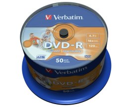 Płyta DVD Verbatim 43533 (4,7GB; 16x; 50szt.; Cake)