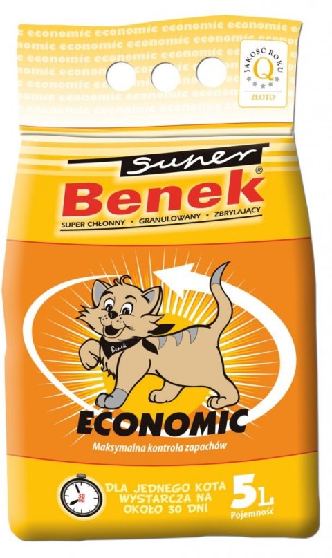 CERTECH Super Benek Economic - żwirek dla kota zbrylający 5l CERTECH Super Benek Economic - żwirek dla kota zbrylający 5l
