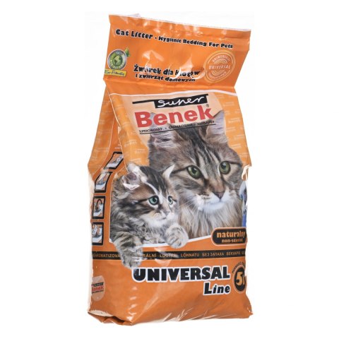CERTECH Super Benek Uniwersalny Naturalny - żwirek dla kota zbrylający 5 l CERTECH Super Benek Uniwersalny Naturalny - żwirek dla kota zbrylający 5 l