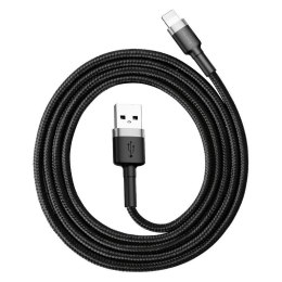 Kabel Baseus CALKLF-CG1 (Lightning M - USB 2.0 M; 2m; kolor szaro-czarny)