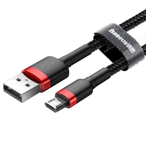 Kabel Baseus cafule CAMKLF-C91 (USB M - Micro USB M; 2m; kolor czarno-czerwony) Kabel Baseus cafule CAMKLF-C91 (USB M - Micro USB M; 2m; kolor czarno-czerwony)