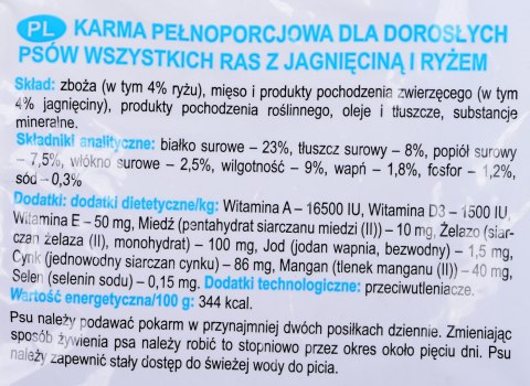 DOLINA NOTECI Rafi z jagnięciną i ryżem - sucha karma dla psa - 10kg DOLINA NOTECI Rafi z jagnięciną i ryżem - sucha karma dla psa - 10kg