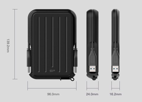 Dysk zewnętrzny HDD Silicon Power Armor A66 (4TB; 2,5"; USB 3.2; Blue; SP040TBPHD66LS3B) Dysk zewnętrzny HDD Silicon Power Armor A66 (4TB; 2,5"; USB 3.2; Blue; SP040TBPHD66LS3B)