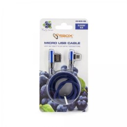 SBOX Kabel MicroUSB USB-MICRO-90 1,5m 90° niebiesk
