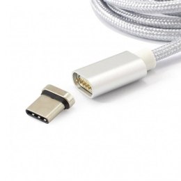 SBOX Kabel magnetyczny USB-C 1m srebrny