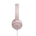 Słuchawki JBL Tune 500 (rożowe, nauszne, z wbudowanym mikrofonem)