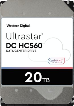 Dysk serwerowy HDD Western Digital Ultrastar DC HC560 WUH722020ALE6L4 (20 TB; 3.5